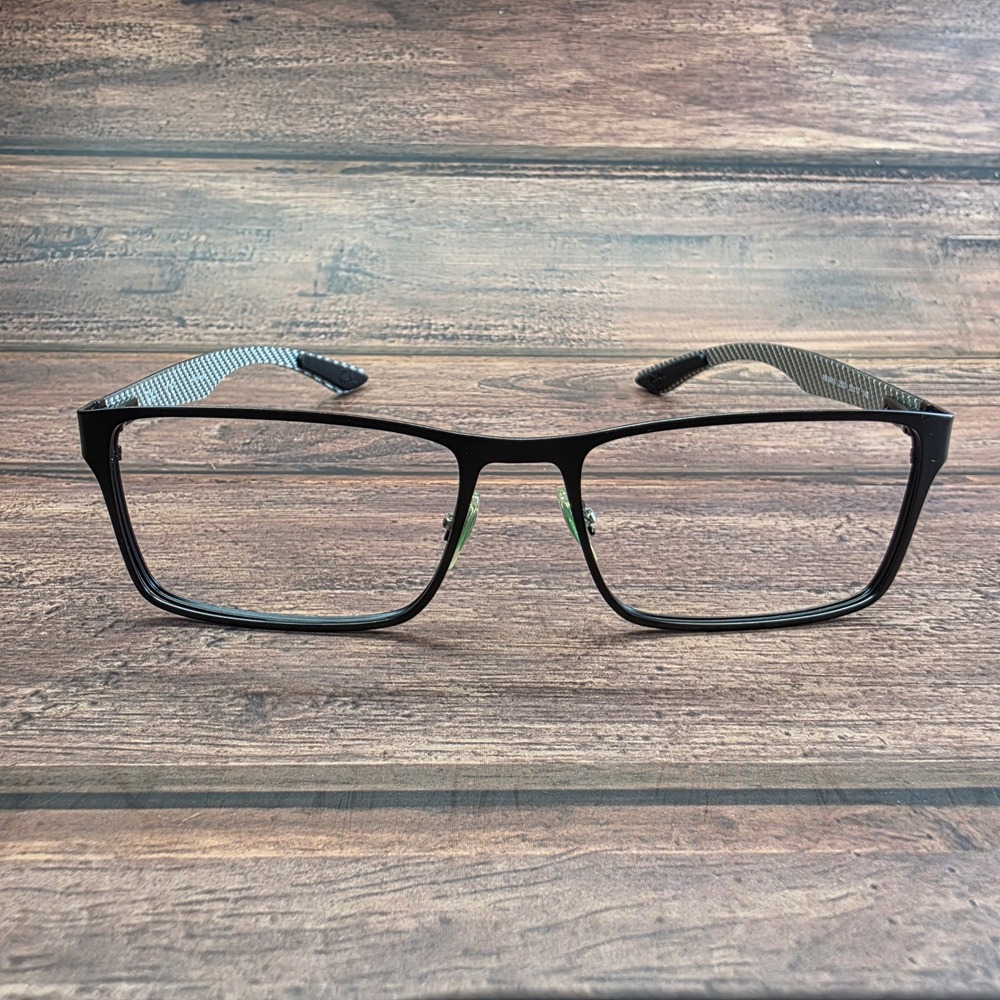 Ray-Ban RB8415 2503 Matte Black Carbon Fiber Rectangular Eyeglasses 53-17-145